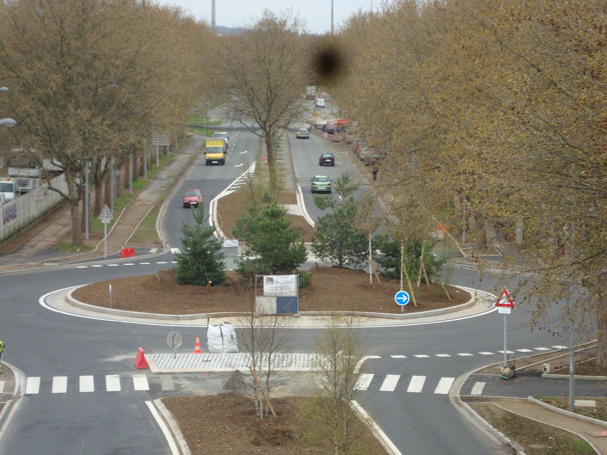 Création d'un rond-point à Créteil(94)